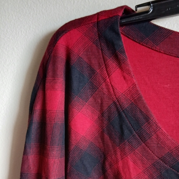 J.Jill Supima Cotton Plaid Tunic 3X - Picture 5 of 9